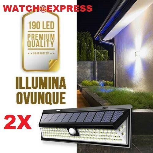 2pz faretto led esterno con - led,