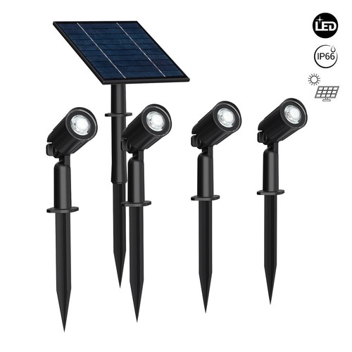 4pezzi faretto solare led - solare,