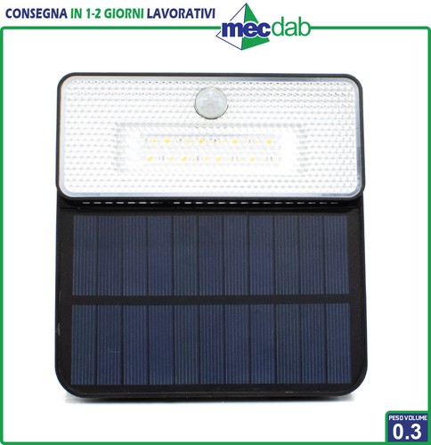 Luce led solare con - sensore, di