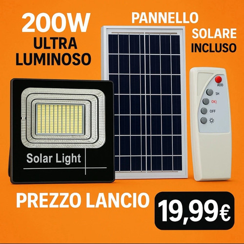 Faro con pannello solare - pannello, a